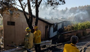 Eagle Rock brush fire damages multiple homes amid scorching heat