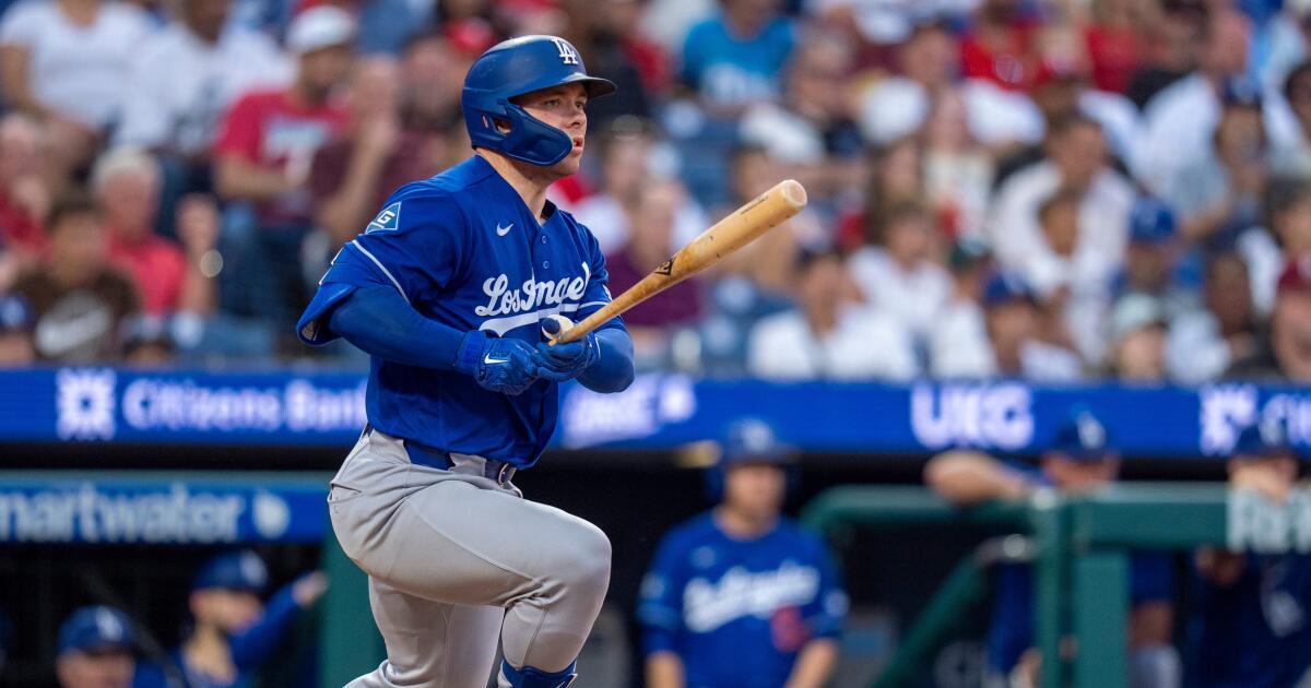 Dalton Rushing snapped slump during Dodgers' win over Phillies
