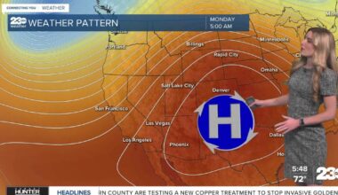 Seasonable start to the week with a big warmup looming