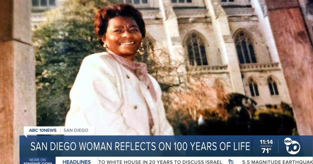 San Diego woman celebrates 100 years of history and joy