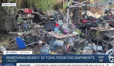 Lakeside nonprofit removes nearly 10 tons of trash from homeless encampments