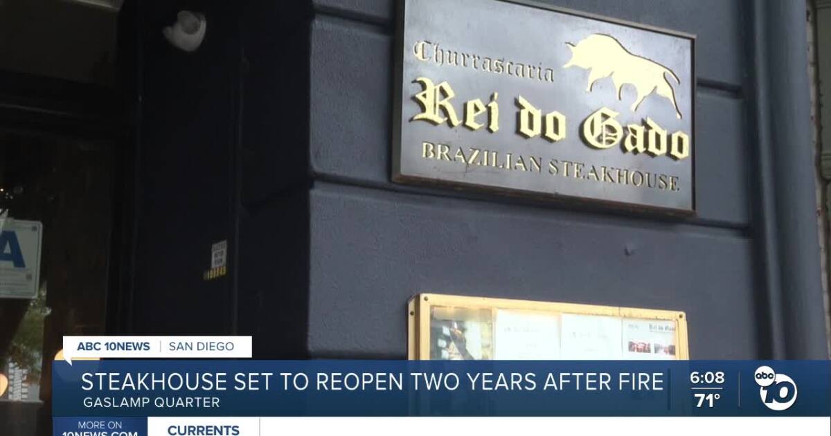 San Diego steakhouse Rei do Gado reopens after $1M fire renovation