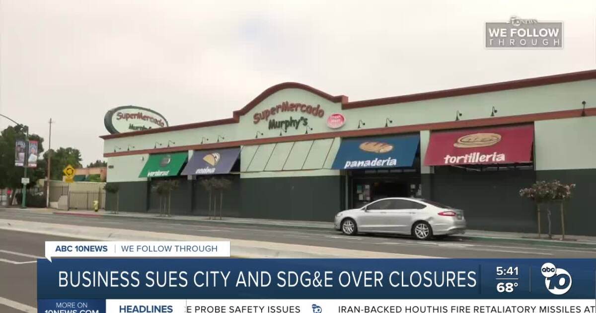 Business sues the City of San Diego and SDG&E over construction project