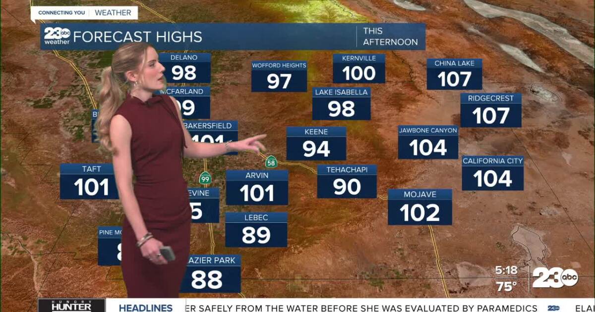 Extreme Heat Warning begins Thursday in Kern County desert
