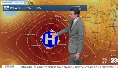 Near average to start the week, hot to end