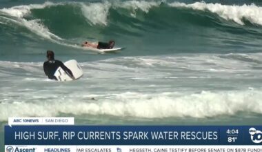 San Diego lifeguards warn of dangerous rip currents and high surf