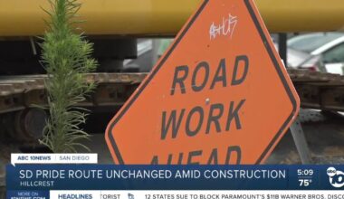 San Diego Pride parade route unchanged despite ongoing construction work