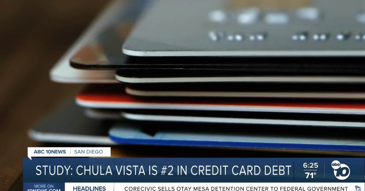 Chula Vista ranks second in the nation for credit card debt