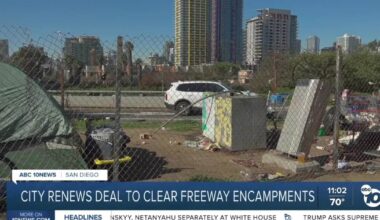 City renews deal to clear homeless encampments along state freeways