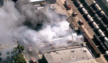 Fire burning near warehouses in Vernon – NBC Los Angeles