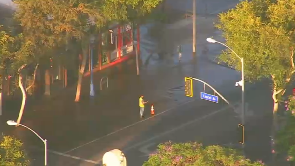 Water main break reported in West Hollywood area – NBC Los Angeles