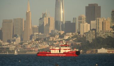 1 missing and 17 rescued after a boat fire near Alcatraz Island off San Francisco