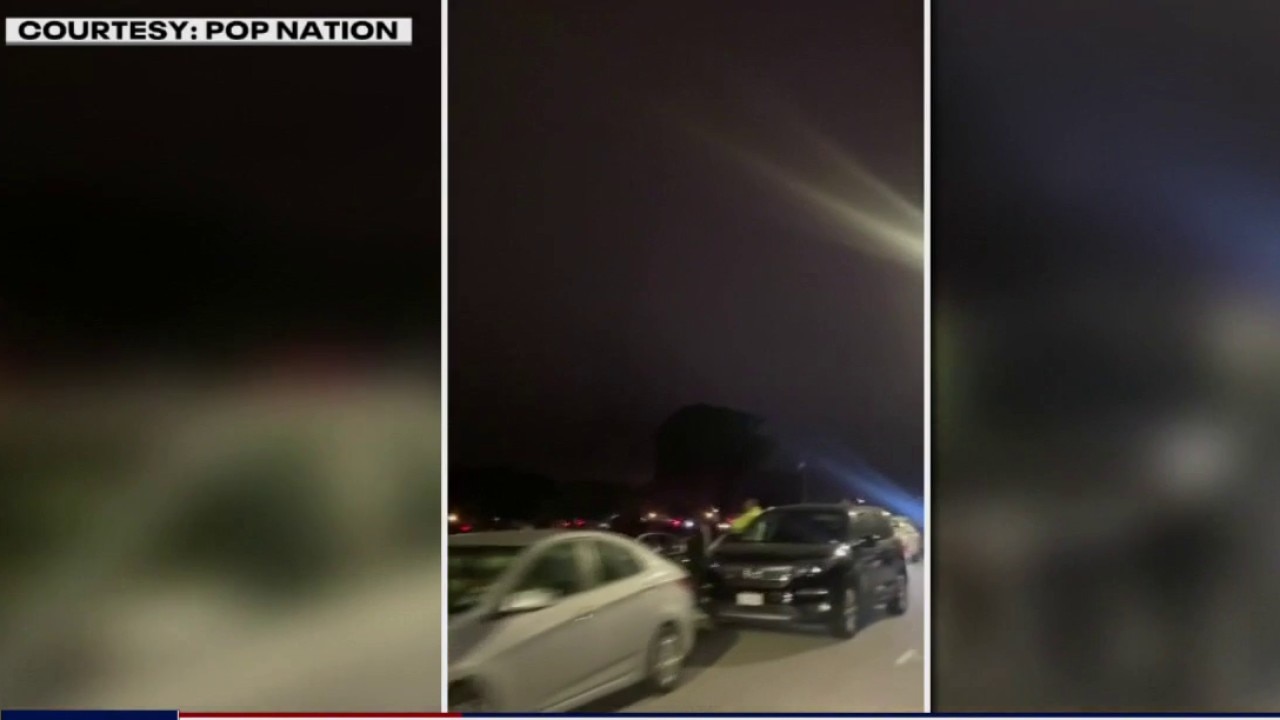 Gridlock in San Francisco after foggy fireworks