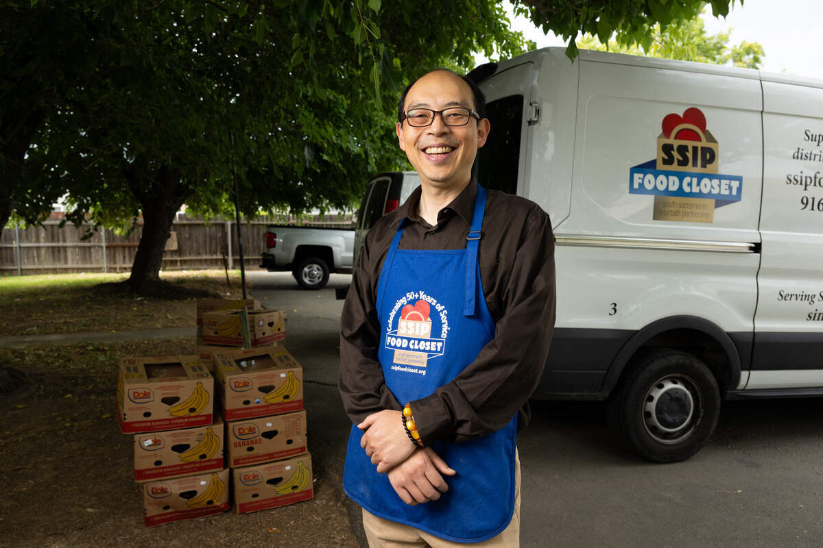 Change Maker Simon Yeh is the executive director of South Sacramento Interfaith Partnership Food Closet photographed on Monday, July 13, 2026, in Sacramento.