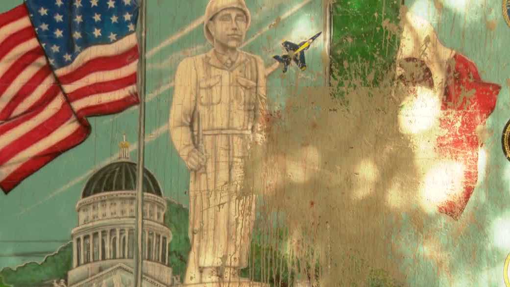 Sacramento mural vandalized before completion