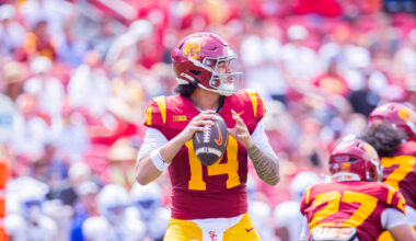 No. 14 USC football handles San Jose State for 42-26 season-opening win