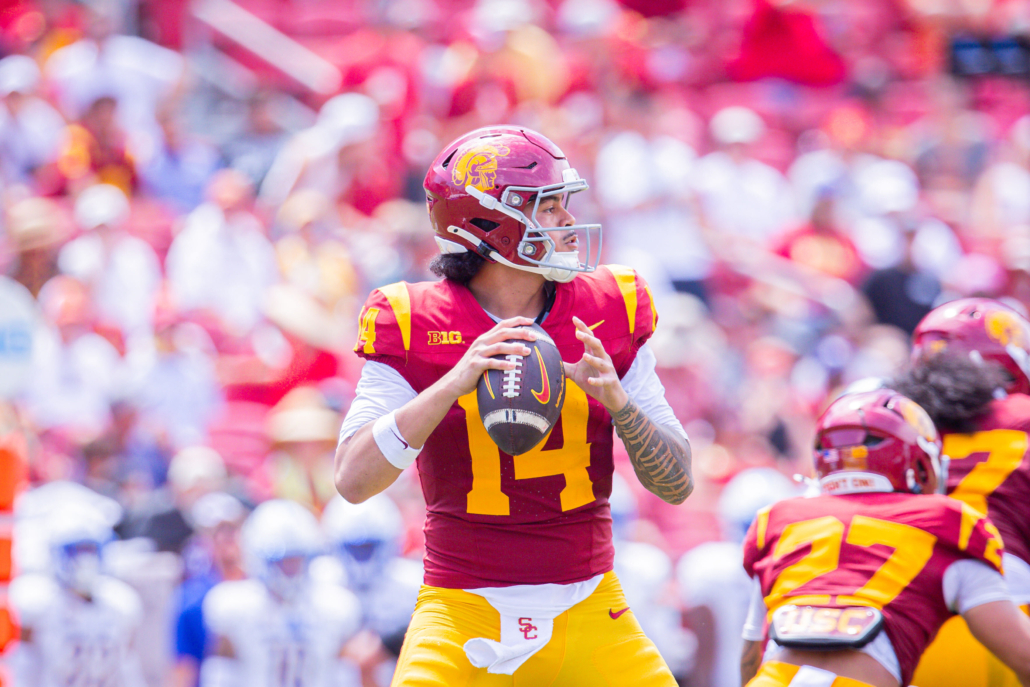 No. 14 USC football handles San Jose State for 42-26 season-opening win