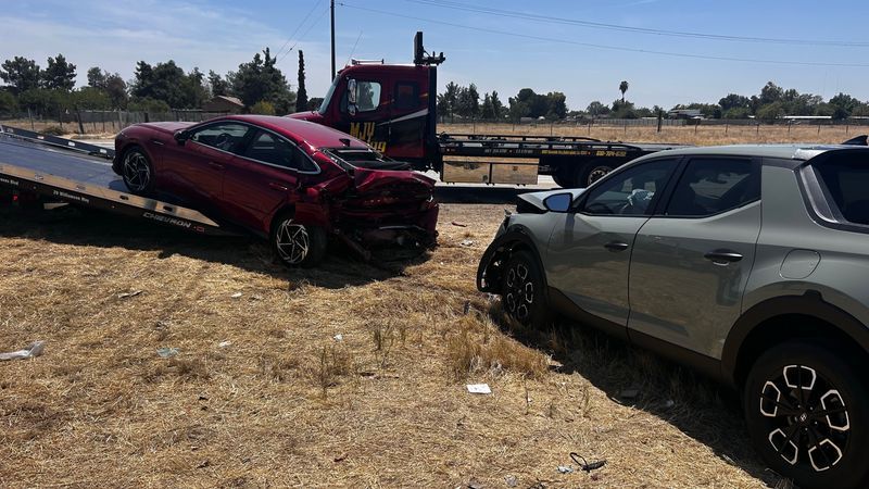At least one person has died after a crash on westbound Highway 58 Thursday afternoon. PHOTO: KBAK/KBFX