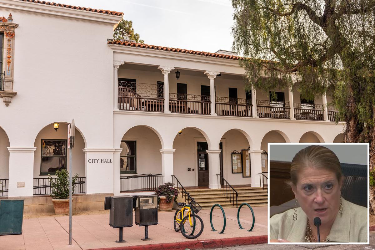 Santa Barbara erupts over guillotine sign at City Hall