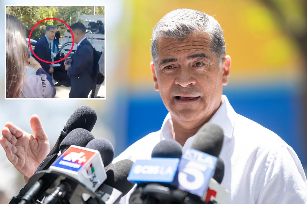 Xavier Becerra dodges reporters after Sacramento presser