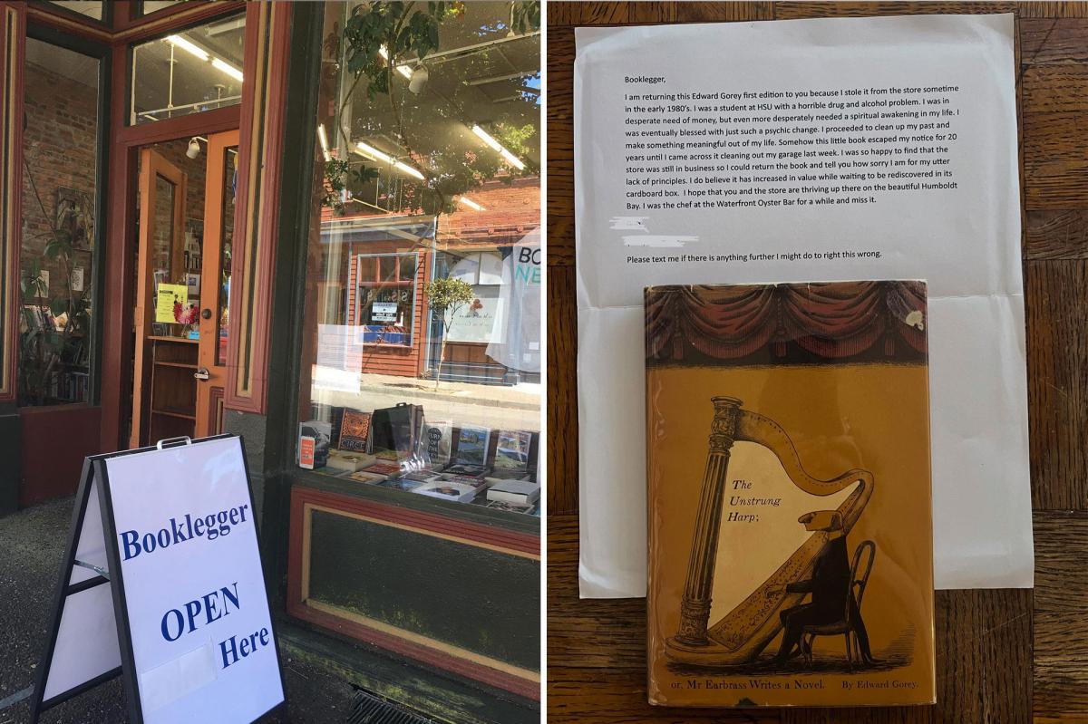 Reformed shoplifter makes return to California bookstore