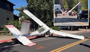 Plane makes terrifying crash landing in Ukiah