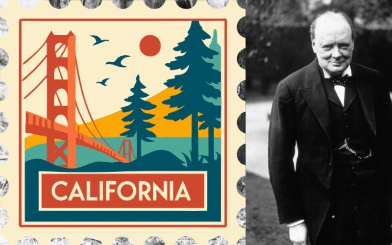 When Winston Churchill Visited California