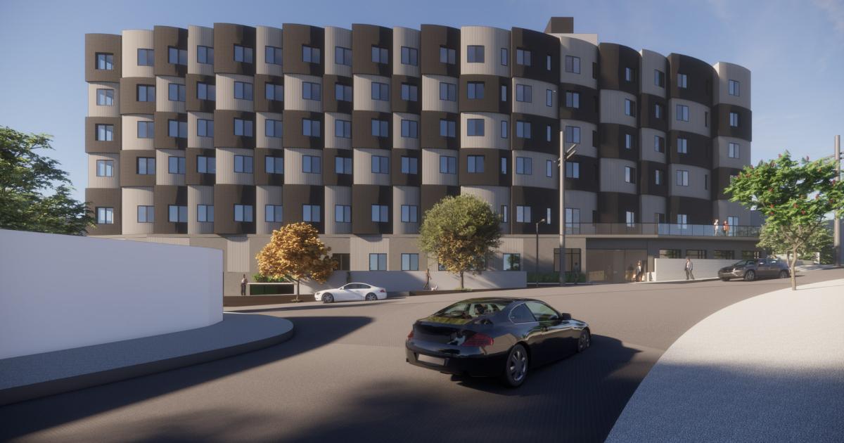 Construction goes vertical for affordable housing at 1540 Court St. in Echo Park