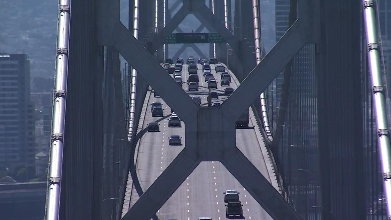 San Francisco-Oakland Bay Bridge closures start this week through October as crews paint underside of upper deck