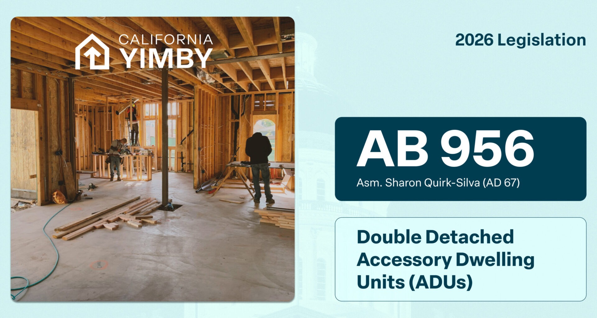 California Legislature Votes to Allow Homeowners to Build Two ADUs