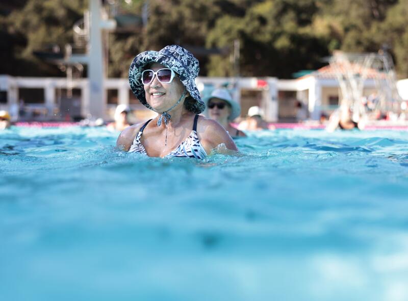 Margaret Shieh, 79, of San Marino, participates in a water fitness class.