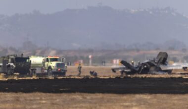 Marine Corps says F-35B stealth fighter crashed in California, pilot ejected