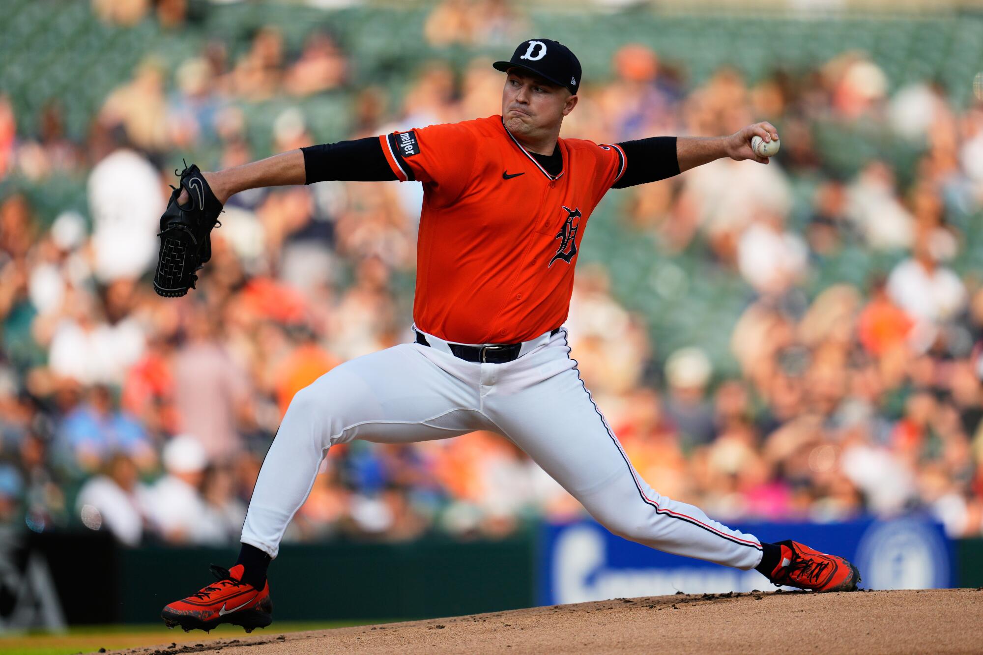 Tarik Skubal delivers for the Detroit Tigers against the Kansas City Royals on July 24.