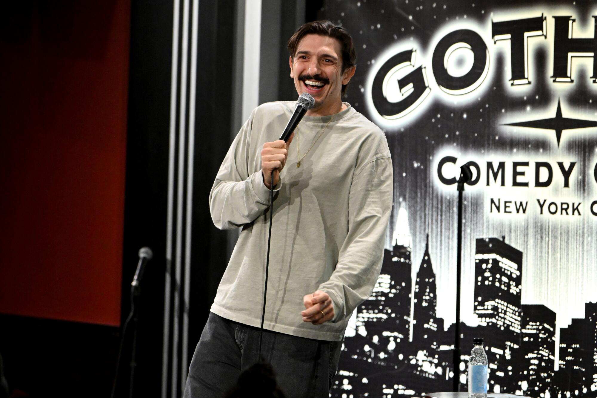 Andrew Schulz performs onstage during Gotham Laughs Food Bank for New York City on Nov. 19, 2025 in New York City.
