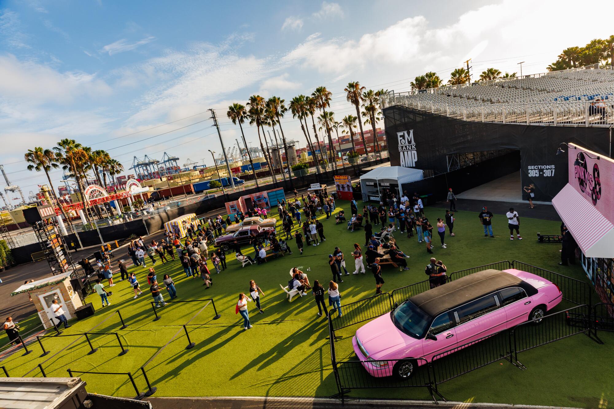 The spacious F&M Bank Amphitheater felt like a mini music festival with food trucks, art installations and more.