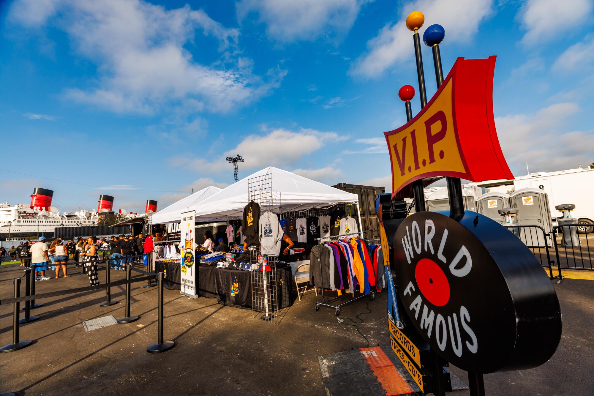 V.I.P Records, a store that helped launch the careers of artists like Snoop Dogg and Warren G, had a booth at the event.