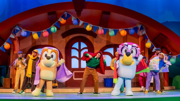 "Bluey's Best Day Ever!" opened in the Fantasyland Theatre in Disneyland on March 22. (Courtesy of Disneyland)