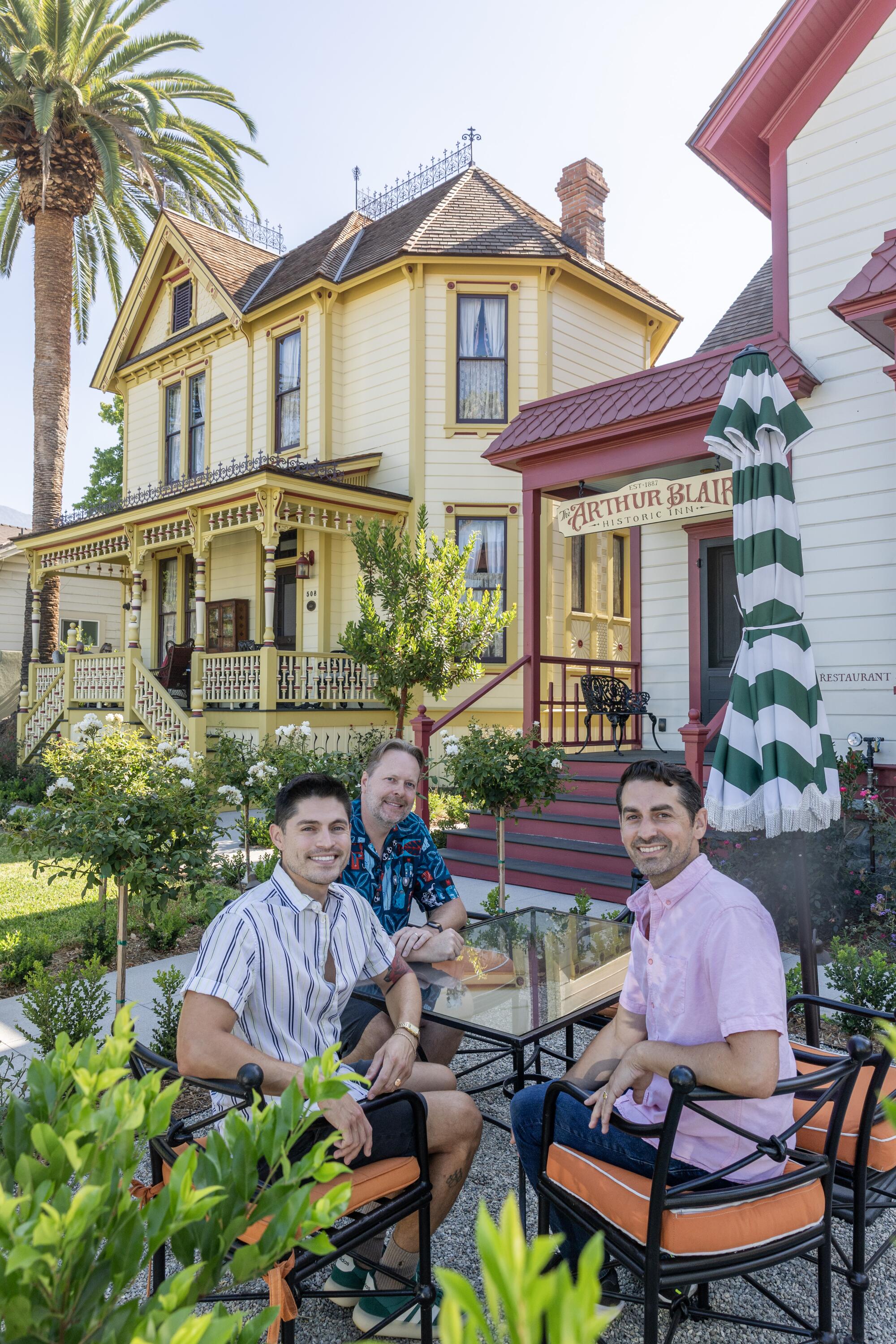 André Reyes, Jeff Godbold and Joshua Cain transformed Steve Bakers home into an inn with modern comforts.