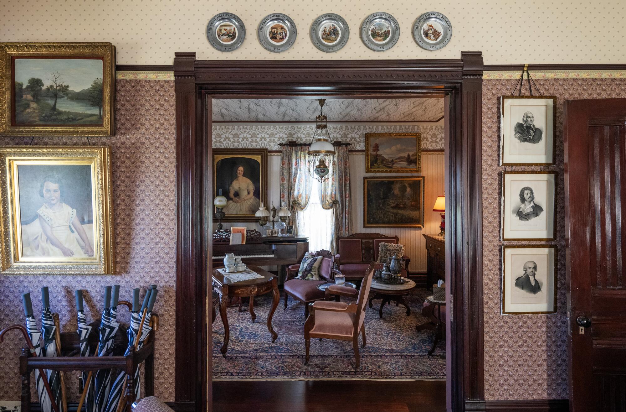The Blair House parlor.