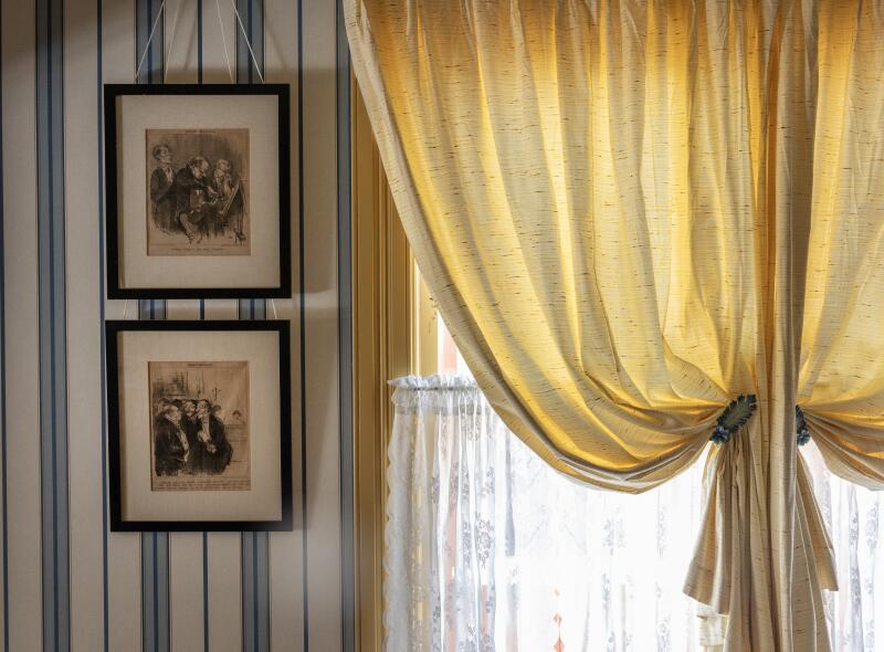 The rooms feature many vintage collectibles that Steve Baker had meticulously preserved.