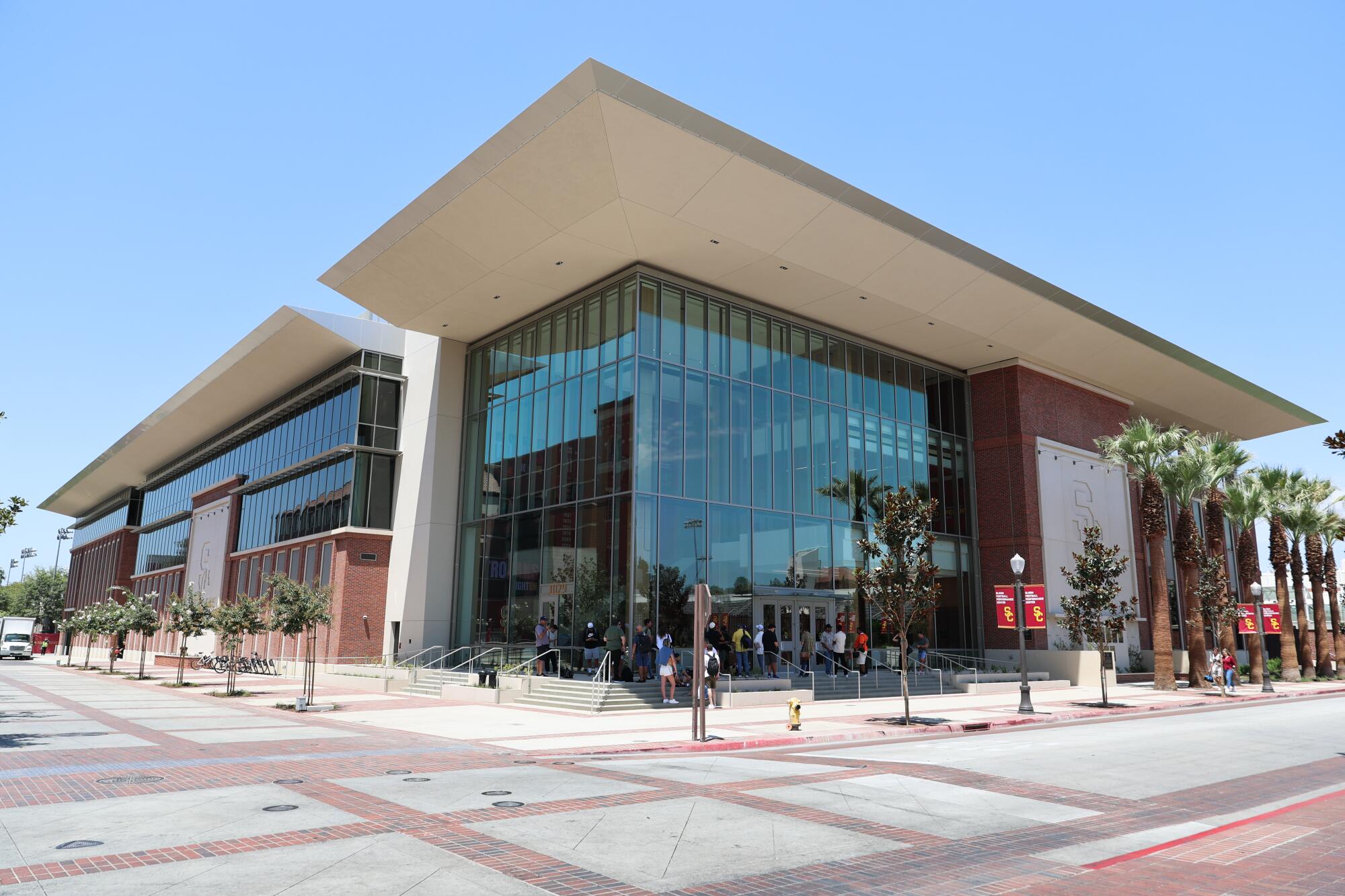The Bloom Football Performance Center on the campus of USC.