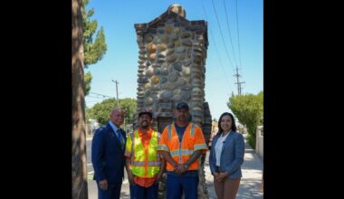 Historic Fresno High pillar rebuilt after crash