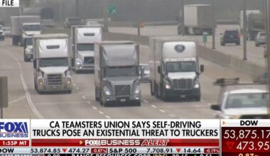 Teamsters lawsuit targets California over self-driving truck regulations