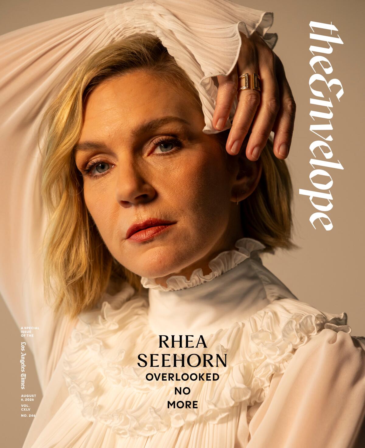 August 6, 2026 cover of The Envelope featuring Rhea Seehorn
