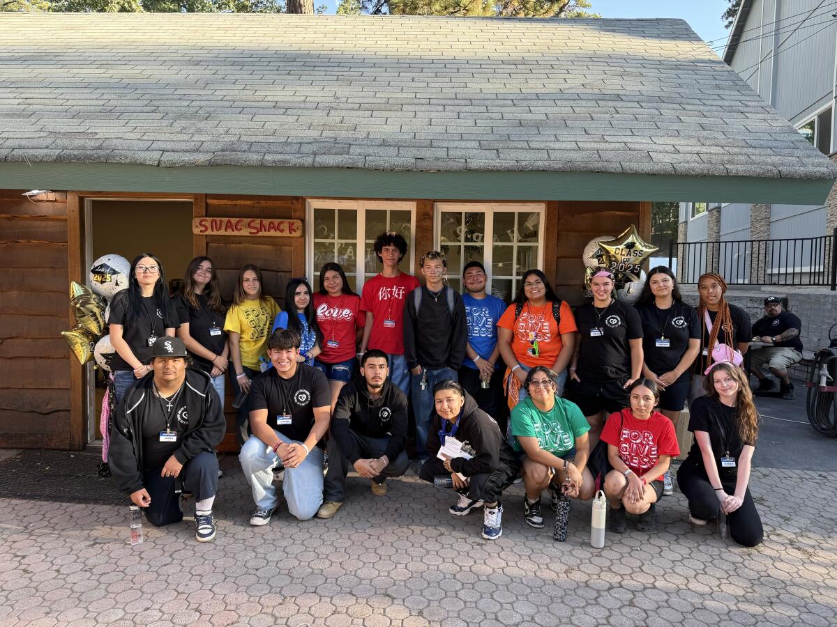 Camp Agape California volunteers pose for a photo.