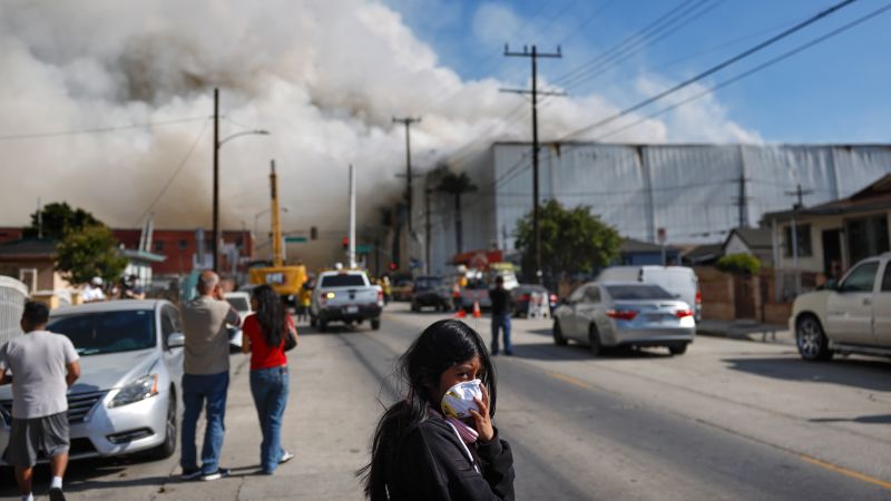 Los Angeles’ Boyle Heights neighborhood was terrorized by a raging warehouse inferno. Now it’s tormented by the suffocating stench