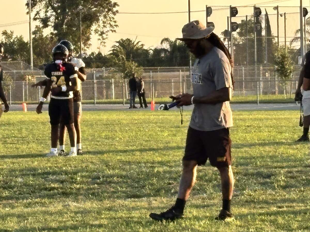 Edison High coach Johnny Sears at practice on Thursday, Aug. 6, 2026.