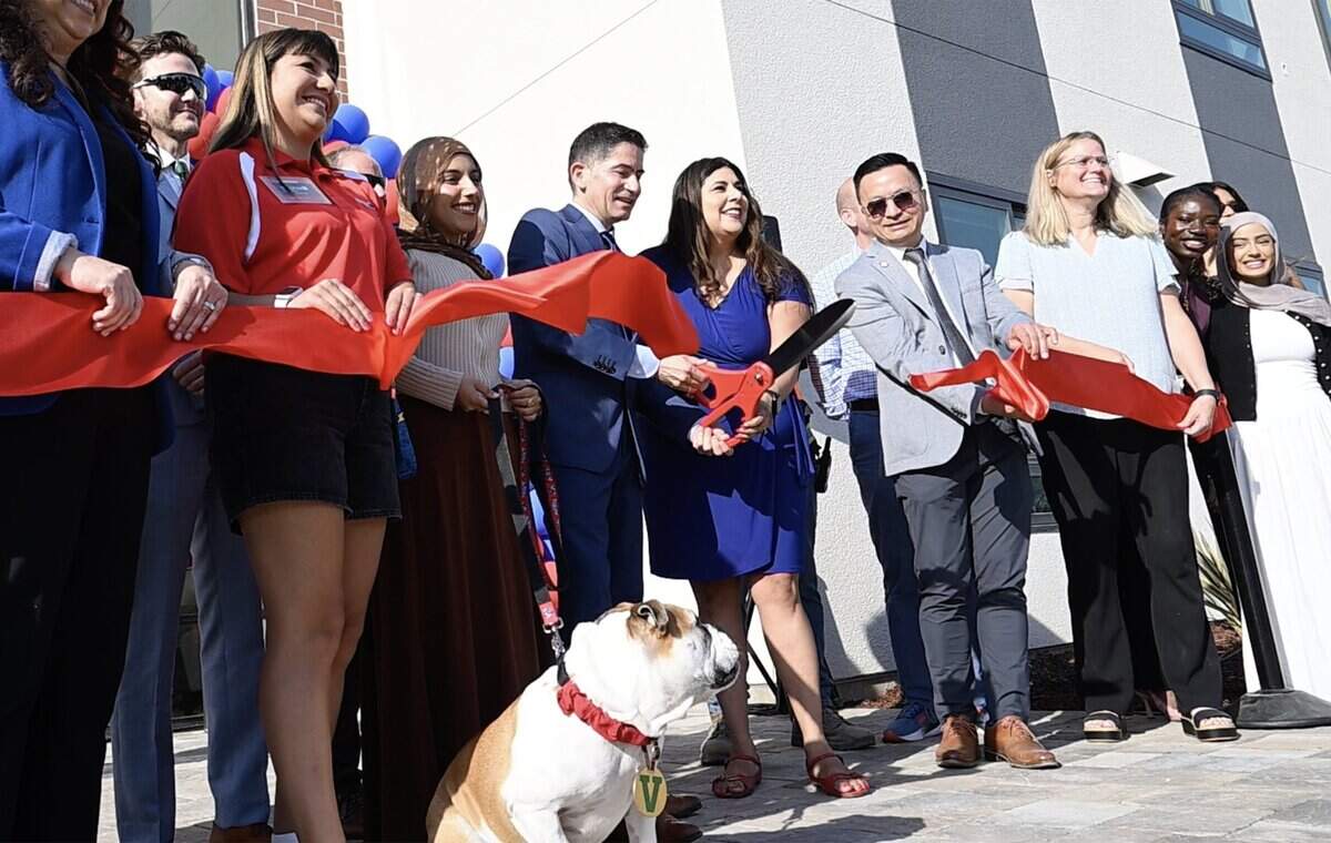 Fresno State held a ribbon-cuttng ceremony and tour of its new student housing Tuesday morning, Aug. 11, 2026 in Fresno.