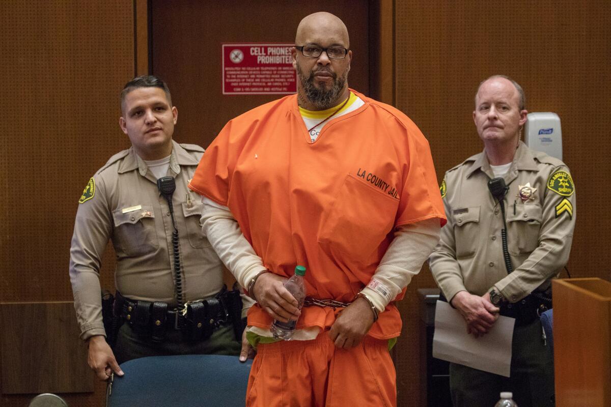 Rap mogul Marion 'Suge' Knight appears in court in 2018.