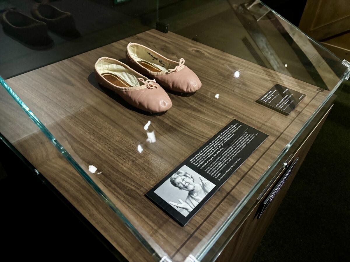 These are the ballet shoes worn by Margaret Kerry, the live action reference model for Tinker Bell in 'Peter Pan.'